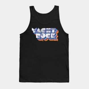 Psychedelic Fade Yacht Rock Party Boat Drinking print Tank Top